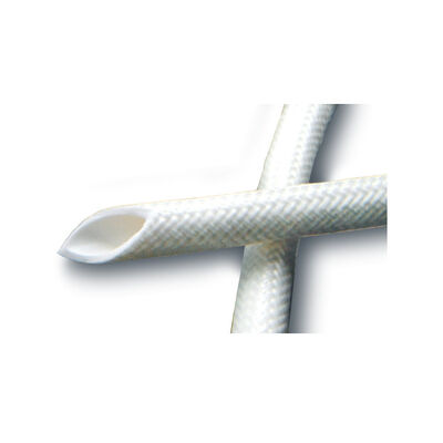 Un buon prezzo. Excellent Tear Strength Silicone Fiberglass Sleeve 50mm Width Heat Resistant Insulation Sleeve Ideal for Cable Harness and Wire Protection in linea