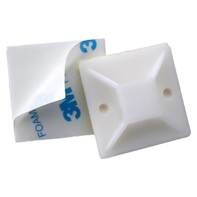 Un buon prezzo. Fascette autoadesive Ashan 25*25mm in Nylon PA66 per gestione cavi e clip per cavi in linea