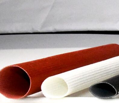 Un buon prezzo. Tubo isolante elettrico in fibra di vetro rivestita di resina siliconica, resistente alle alte temperature, resistente agli agenti chimici, ignifugo in linea