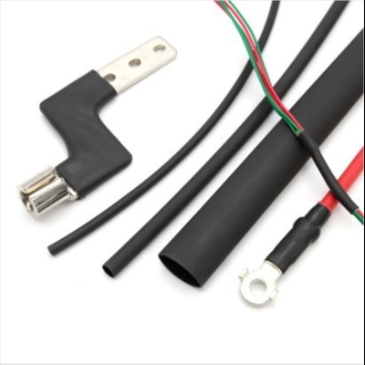 Un buon prezzo. 3/32 di tubatura doppia libera della poliolefina della metropolitana degli strizzacervelli di calore dell'adesivo della parete dell'alogeno nero 2.4mm in linea